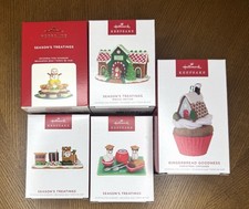 Hallmark Keepsake Season’s Treatings Christmas Ornaments 2020-2024 Lot of 5 picture