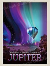 “Visit Jupiter” Retro Style Classic Jupiter Space Exploration Poster - 18x24 picture
