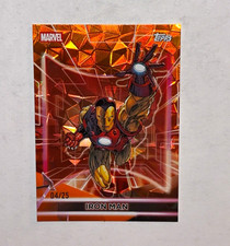 2026 Topps Marvel Neon IRON MAN orange DIA 4/25 picture