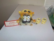 Vintage 1960's Kreiss Psycho Ceramics 4 Eyed No Goonik Figure w/ Helpers & Tag picture
