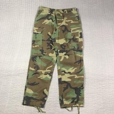 Vintage USA Army Military Pants Men Medium Regular Woodland Camo Cargo Combat 90 picture