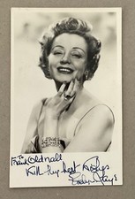 EVELYN LAYE ( Theatre of Death ) Genuine Handsigned Photograph 5.5 x 3.5 picture