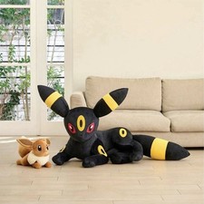 Pokemon Center Online Life Size Umbreon Jumbo Plush Doll Lying Down 79cm New picture