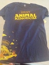 Vintage Disney Animal Kingdom T Shirt Men’s Medium  Navy Blue Graphic Tee Cotton picture