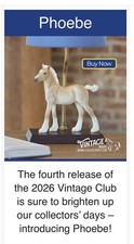 Breyer 2026 Vintage Club Phoebe (gypsy Vanner Foal Mold) Lamp.  Presale… picture