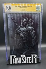 PUNISHER SHADOWS OF CASTLE CGC SS 9.8 AP #8 SIGNED GARDUNO B & W METAL EDITION  picture