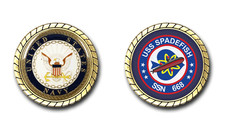 USS Spadefish SSN-668 Crest US Navy Challenge Coin picture