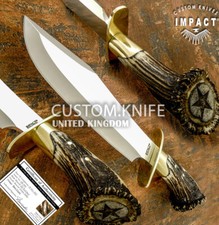 Impact Cutlery Rare Custom Inglourious Basterds Bowie Knife Crown Antler | D2 picture