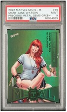 2022 Marvel Metal Universe Spider-Man PMG Green 5/10 Mary Jane Watson PSA 9 MINT picture