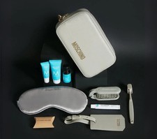 New Moschino China Airlines Grey Amenity Kit Sale benefits Charity picture