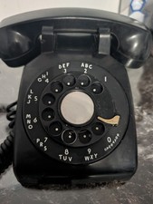 Vintage Western Electric Model 500 Black Rotary Telephone Bell System Untested picture