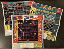 Vintage 1984 Post Cereal Coleco Donkey Kong ~ Frogger ~ Galaxian ~ Poster Game picture