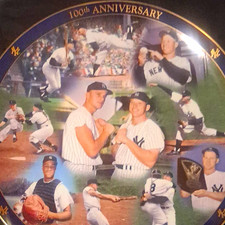 The Danbury Mint Yankees 100th Anniversary Ceramic Collector Plate A729 picture