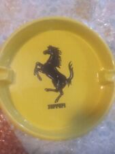 Vintage Yellow Official Ferrari Ashtray never used picture