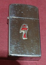 Very Rare Vintage 1962  Zippo Slim Lighter Seagram's 7  Distillers Alcohol  picture