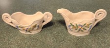 Vintage Ceramic Cream and Sugar Set Hand Made Beautifully Hand Painted picture