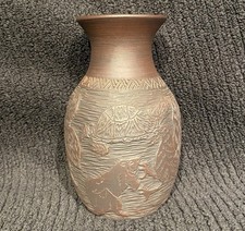 Vintage Kanyengeh Mohawk Six Nations Pottery Dee Martin Signed Vase Pot 6.5