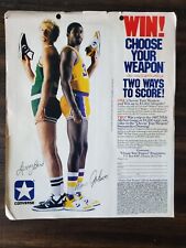 Vintage 1986 CONVERSE CHOOSE YOUR WEAPON SWEEPSTAKES ENTRY BIRD AND MAGIC picture