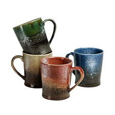 Stoneware Rustic Farmhouse Mugs, Assorted, Set of 4 picture