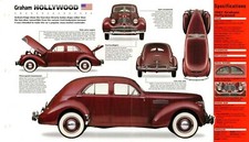 1940 / 1941 GRAHAM HOLLYWOOD SPEC SHEET / Brochure (Cord) picture