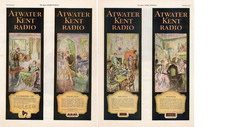 1925 Atwater Kent Radio Art Deco Living Room Entertainment Ad – 2 Page Set picture