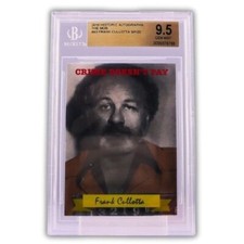 2016 Historic Autographs The Mob Frank Cullotta SP/20 BGS 9.5 GEM MINT picture