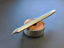 Grovemade Titanium Desk Pen + Walnut Stand + 3 Extra Refills + Box picture