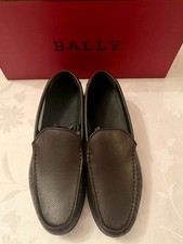 Bally men's leather loafers from the Swiss luxury brand-U.S. size 10.5/Marrone picture