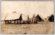 RPPC Officers Listening to Address by U.S. Grant 3d Military Camp 1907 picture