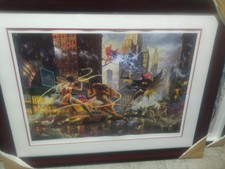 Thomas Kinkade Galleries The Women Of DC Comics Framed Print picture
