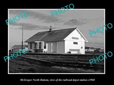 Mcgregor North Dakota The Railroad Station c1960 Old Large Historic Photo picture