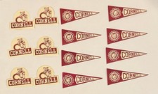 Vintage Cornell University Stamp Stickers 1-1.75” Lot of 14 1960s Ithaca NY picture