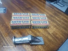  Vintage NOS  (6) Auto-Lite  Spark Plugs P-4 + Swing Spout For  Motorcycle  picture