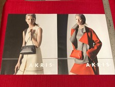 Model Hana Jirickova for Akris Women’s Fashions 3-page 2014 Print Ad picture