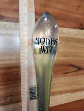 Monks Wit Beer Acrylic Tap Handle Abbey Brewing New Mexico Microbrew Discontinue picture