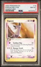 2003 POKEMON EX SANDSTORM #16 ESPEON-REV.FOIL SANDSTORM PSA 8 picture