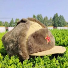 Chinese Army PLA Korea War 55 Type Military Cap Ear Protection Cotton Cap picture