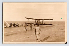 RPPC 1918. WWI DART FIGHTER PLANE, LOST PORT WHEEL ON LANDING  POSTCARD picture
