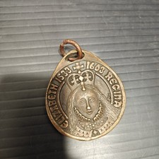 Vintage Renaissance Pleasure Faire Queen Elizabeth I 1533-1603 Bronze Medallion picture