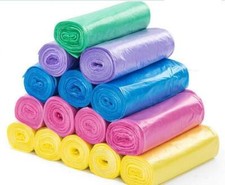 Garbage Bags Household Storage Clear Roll Disposable Waste Trash 100Pcs/Set picture
