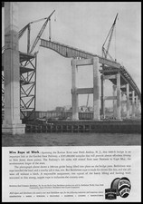 1954 Garden State Parkway Bridge Photo Raritan River Perth Amboy NJ Print Ad picture