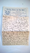  ANTIQUE Letter June 27, 1918 NEW YORK picture