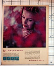 1962 De Beers Diamond Is Forever Magazine Ad - Jacques Lowe Photo picture