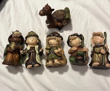 Vtg Family Christian  Children’s Christmas Pageant 6 Pcs Nativity Set EUC y2 picture