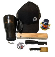 BNSF Mixed Lot Collectible Railroad Memorabilia Peak Hat Duck Whistle Reverser picture