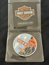 Harley Davidson Emblem Challenge Coin ~ Alcatraz Prison San Francisco CA picture