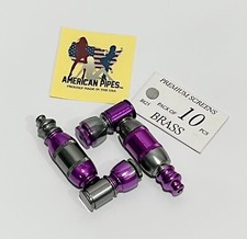 2 PCS AMERICANPIPES(tm) HIGH QUALITY METAL  SMOKING PIPE With  10 SCREENS picture