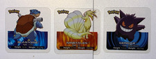 3 Pokemon Edibas Square Lamincards 2006 English Gengar Blastoise Ninetales picture