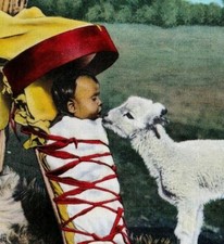 Baby Sitting Navajo Style H. Armstrong Roberts Alfrco McGam Service Albuquerque picture