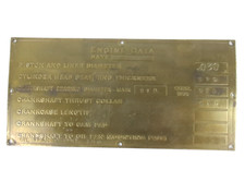 GM Electro-Motive Division Great Northern GN 434A EMD F3A Engine Data Plate (RC) picture